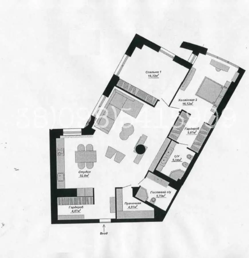 Фото Rent a 3-room apartment, John Paul II Street (Patrisa Lumumby Street) 6/1 Kyiv for long-term rent, price: 3500 USD, code 8457