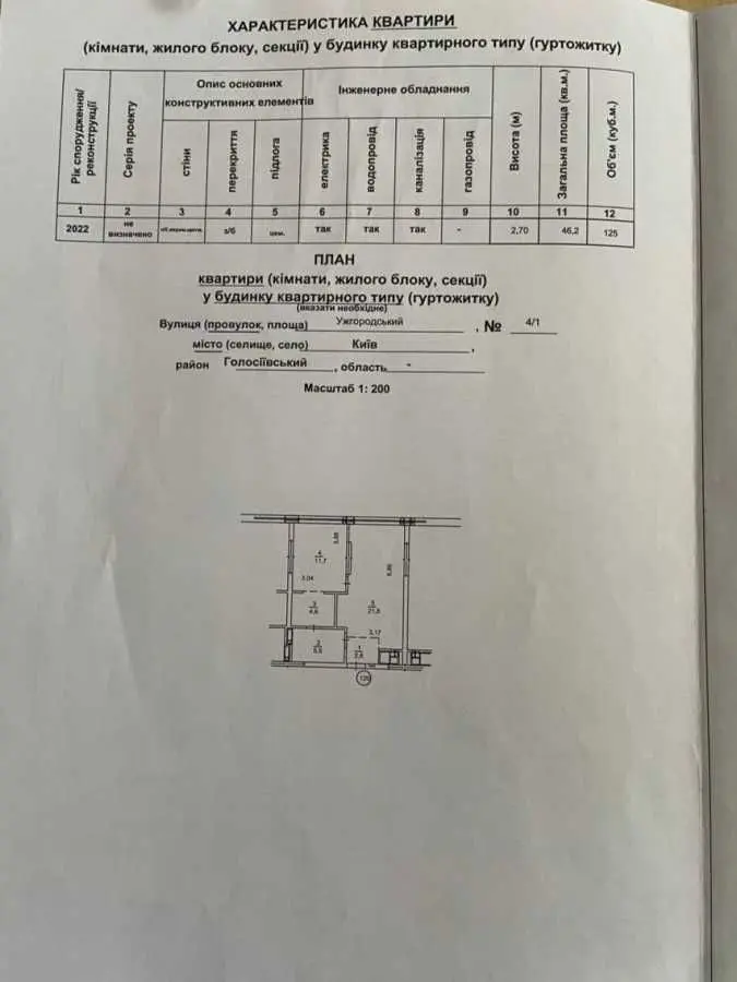 Фото Selling a 1-room apartment, 46.2 sq.m., Uzhhorodskyi Lane  Kyiv, price: 138000 USD, code 8497