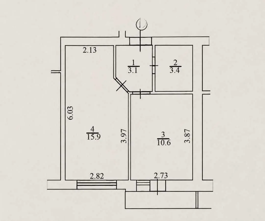 Фото Selling a 1-room apartment, 33.8 sq.m., Bilokur (Kurska) street  Irpin, price: 30000 USD, code 8525