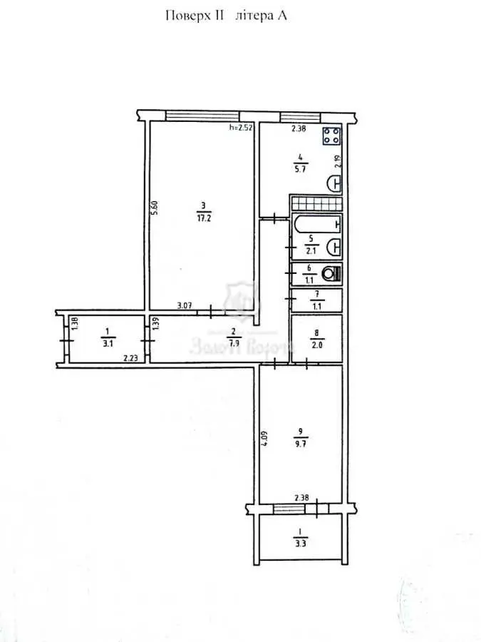 Фото Продаю 2 кімнатну квартиру, 53.2 кв. м, Зодчих вул. 4 Київ, ціна: 56000 USD, код 8547