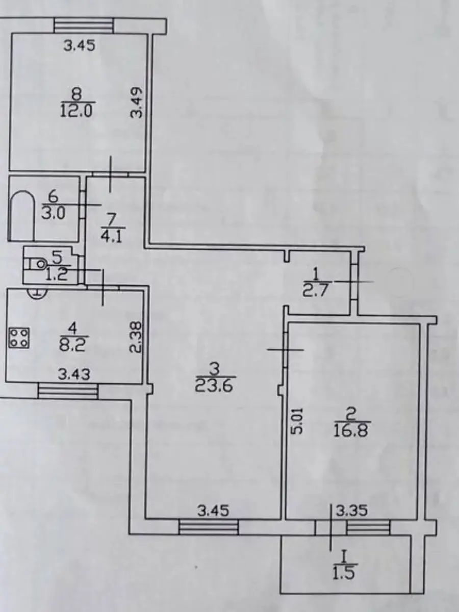 Фото Selling a 3-room apartment, 73 sq.m., Oleksandra Koshytsia Street  Kyiv, price: 87000 $, code 8631