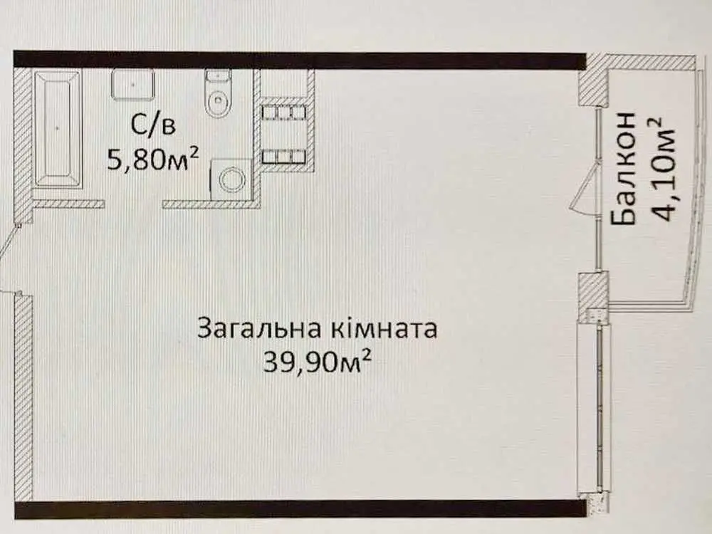 Фото Продаю 1 кімнатну квартиру, 46.9 кв. м, Гагаріна просп. 19 Одеса, ціна: 60000 USD, код 8679
