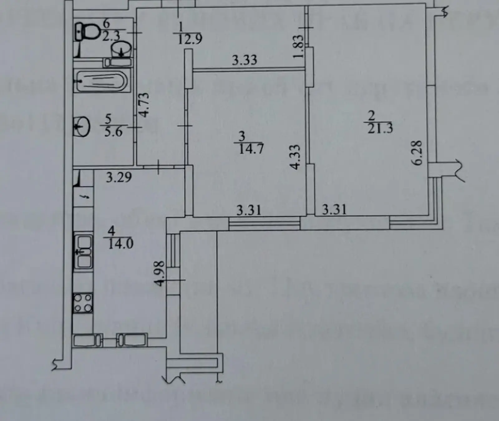 Фото Selling a 2-room apartment, 73 sq.m., Stepana Rudnytskyi street (Akademika Viliamsa Street) 19/14 Kyiv, price: 155000 $, code 8746