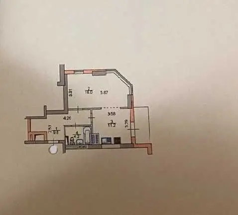 Фото Продаю 1 кімнатну квартиру, 44.4 кв. м, Феодосійська вул. 3В Київ, ціна: 80000 USD, код 8791