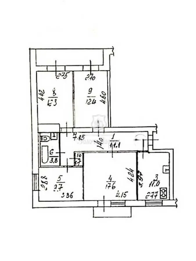 Фото Selling a 4-room apartment, 81.9 sq.m., Saliutna Street 4а Kyiv, price: 79500 USD, code 8864