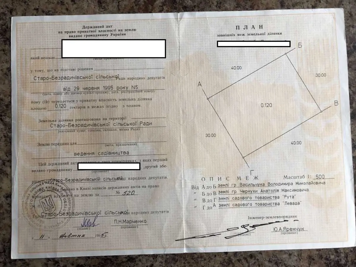 Фото Продаю земельну ділянку, Нові Безрадичі, ціна: 2400 USD, код 8972
