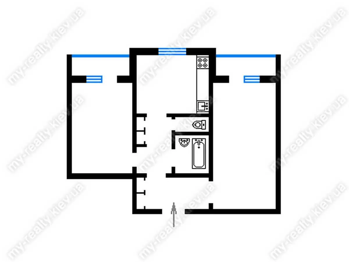 Фото Продаю 2 кімнатну квартиру, 60.9 кв. м, Йорданська вул. (Лайоша Гавро) 5а Київ, ціна: 68500 EUR, код 9017