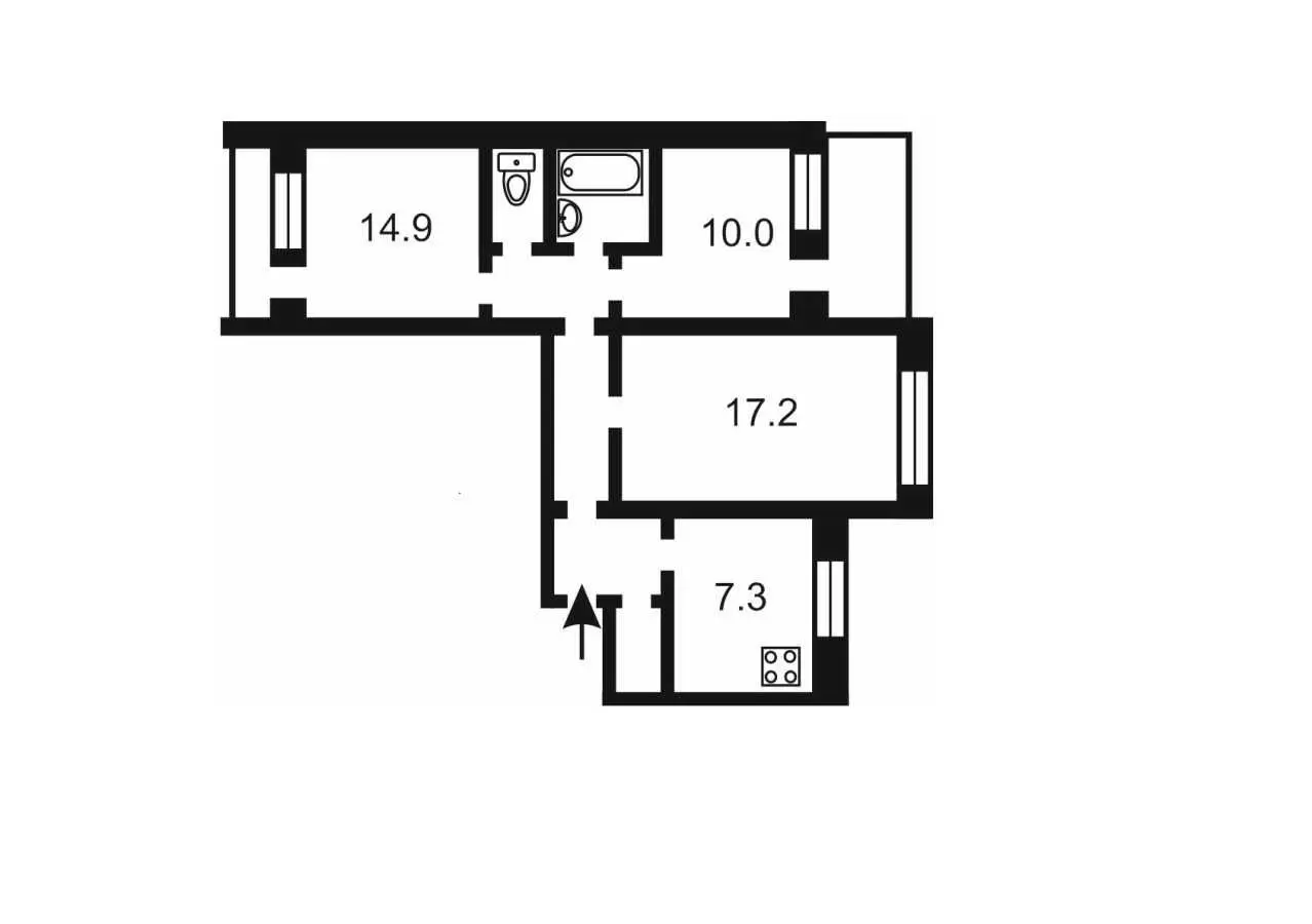 Фото Продаю 3-комнатную квартиру, 70 кв. м, Декабристов ул. 5 Киев, цена: 77000 USD, код 9109