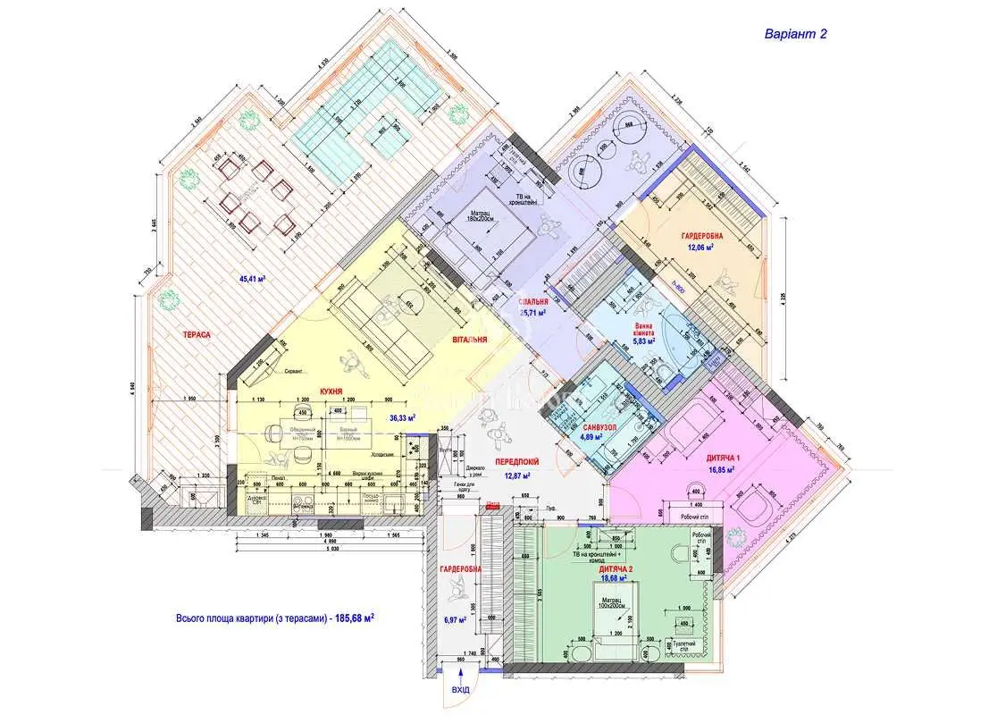 Фото Продаю 4 кімнатну квартиру, 123.1 кв. м, Радистів вул. 40 Київ, ціна: 200000 USD, код 9114