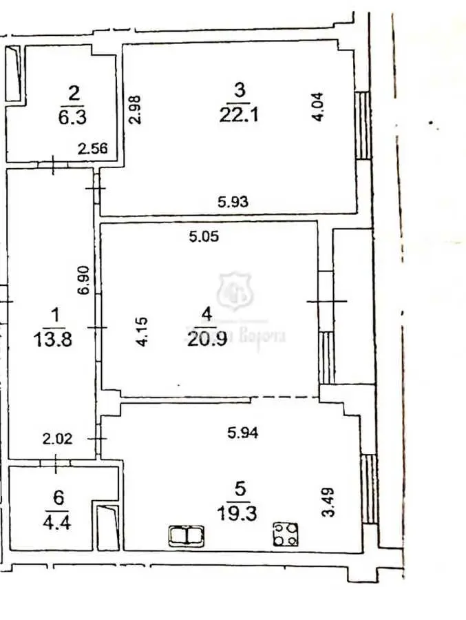 Фото Продаю 2 кімнатну квартиру, 90.3 кв. м, Звіринецька вул.  Київ, ціна: 149900 USD, код 9165
