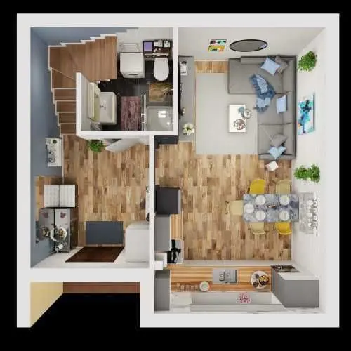 Фото Selling a 2-room apartment, 74 sq.m., Yasna street  Boryspil, price: 52000 USD, code 9181