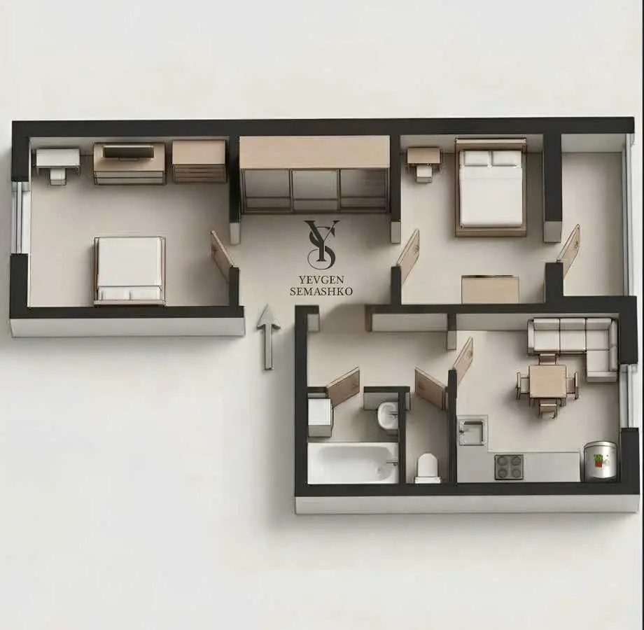 Фото Rent a 2-room apartment, Bakynska Street 37г Kyiv for long-term rent, price: 15000 UAH, code 9320