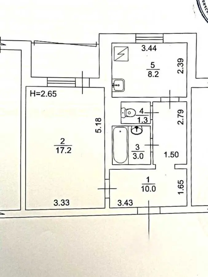 Фото Продаю 1 кімнатну квартиру, 44.2 кв. м, Оноре де Бальзака вул. 16 Київ, ціна: 38500 USD, код 9335