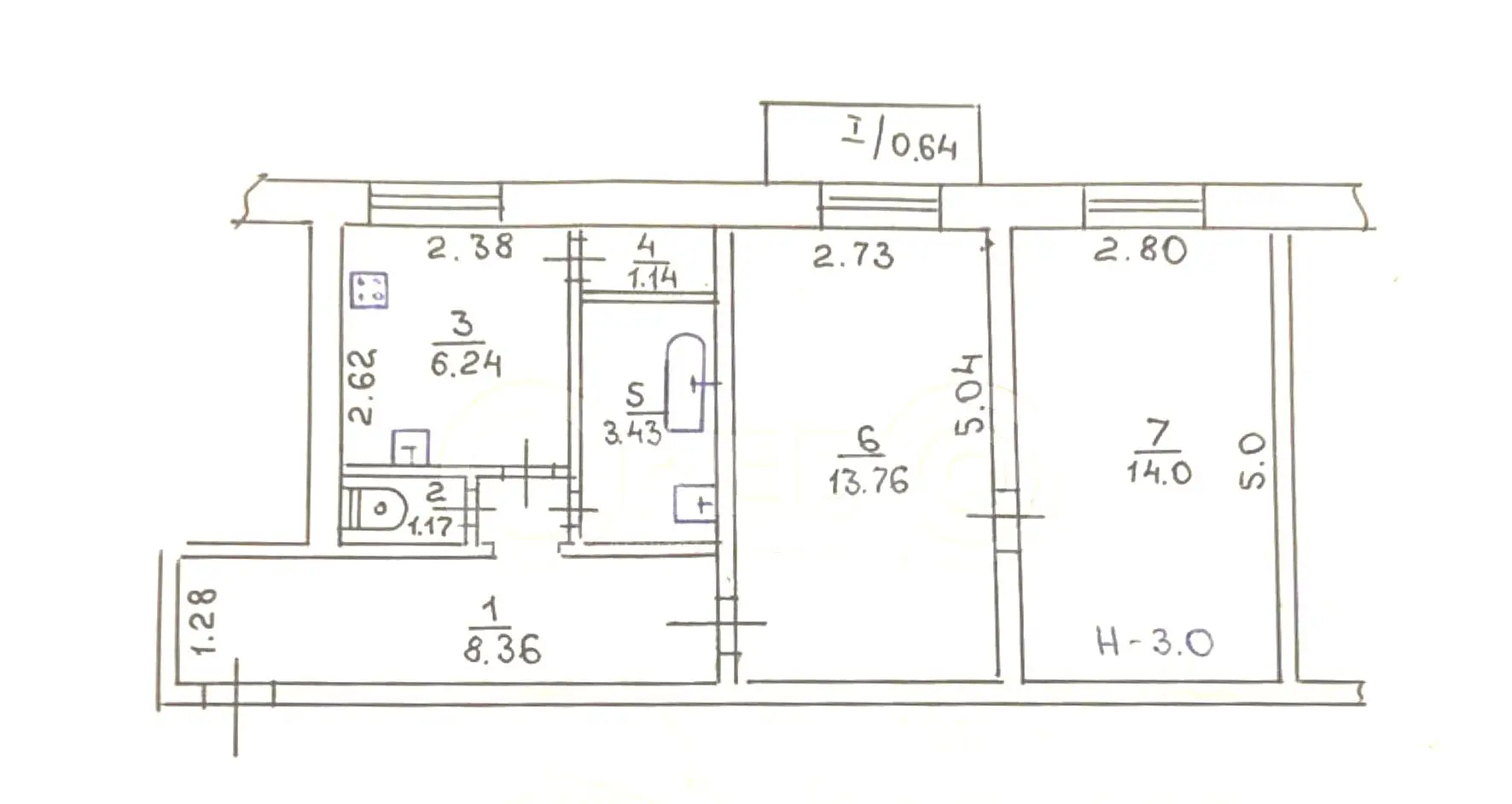Фото Продаю 2-комнатную квартиру, 49 кв. м, Соборности ул. (Косиора) 22 Кривой Рог, цена: 17000 $, код 9368