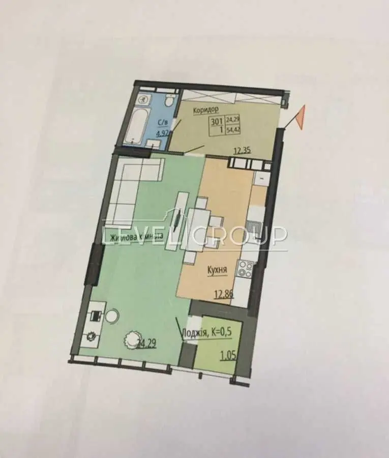Фото Продаю 1 кімнатну квартиру, 54 кв. м, Миколи Міхновського бульв. (Дружби Народів)  Київ, ціна: 135000 USD, код 9393