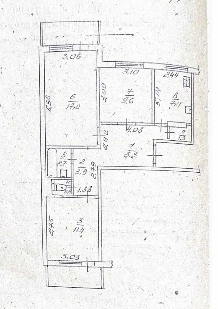 Фото Selling a 3-room apartment, 66.4 sq.m., Maksym Zalizniak Street (Nevskoho Lane)  Cherkasy, price: 90000 USD, code 9783