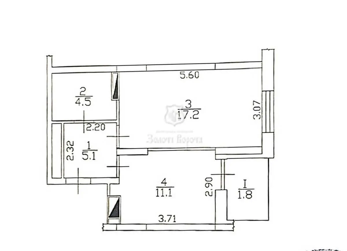 Фото Продаю 1-комнатную квартиру, 39.7 кв. м, Лысогорский пер.  Киев, цена: 80000 USD, код 9798