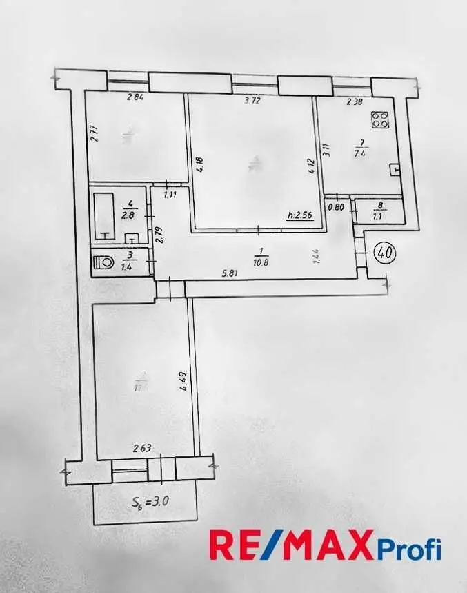 Фото Продаю 3 кімнатну квартиру, 59 кв. м, Героїв Крут вул. (Черепіна)  Суми, ціна: 57000 USD, код 9815