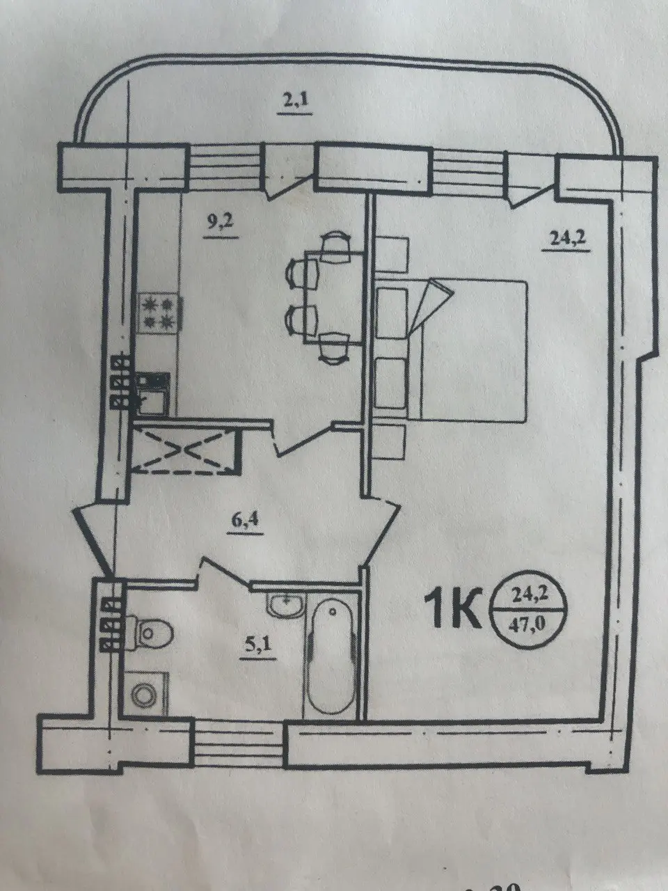 Фото Продаю 1 кімнатну квартиру, 47 кв. м, Таращанська вул.  Біла Церква, ціна: 32000 $, код 9871