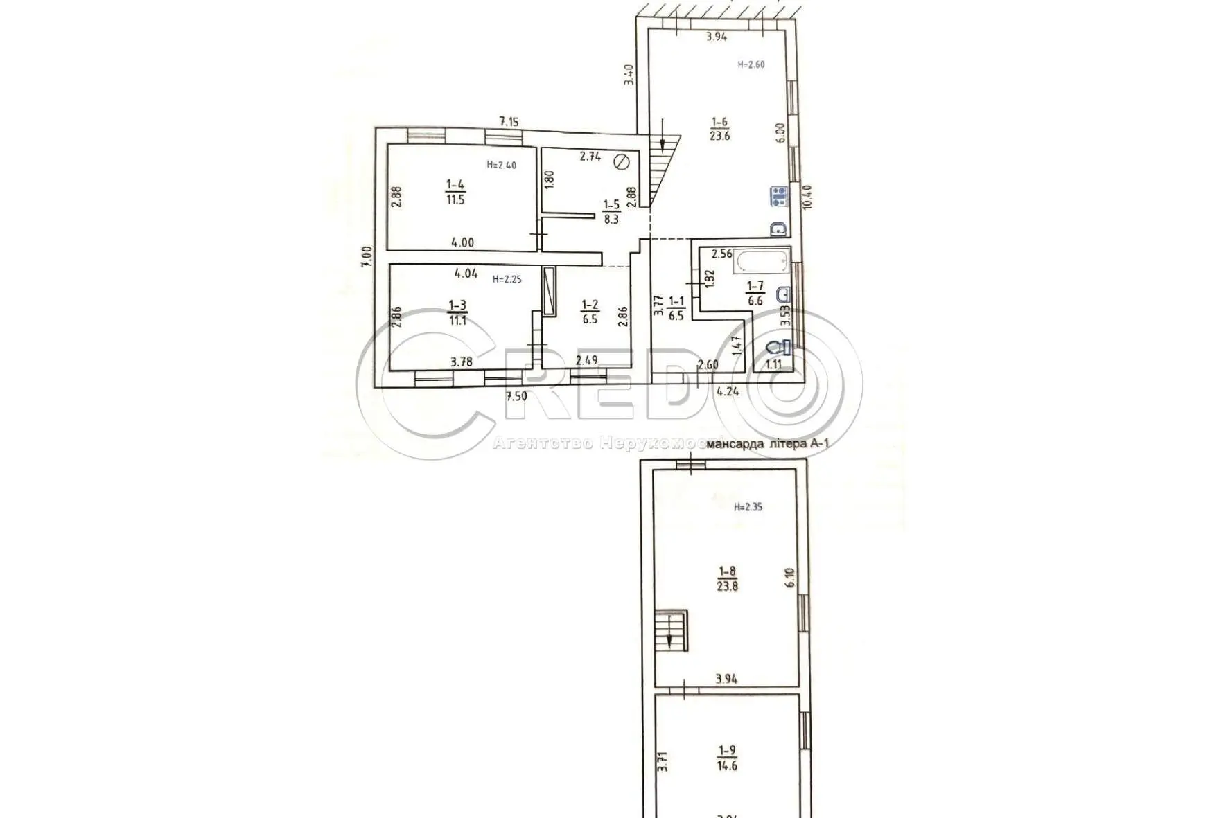 Фото Selling a house, 112.5 sq.m., 129th Bryhady Terytorialnoi Bryhady Street (Kuprina Street) 60 Kryvyi Rih, price: 19000 $, code 9882