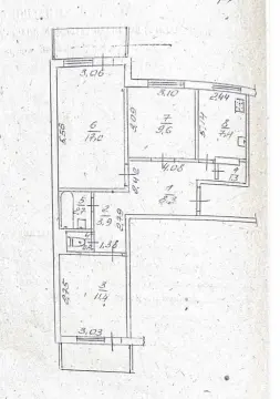 Продажа 3-комнатной квартиры 66.4 кв. м, Максима Железняка ул. (Невского)  Черкассы — фото 15